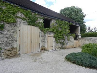 porte et porte de garage en bois